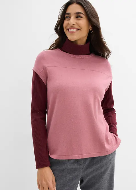 Pull doux sans manches en viscose mélangée, bonprix
