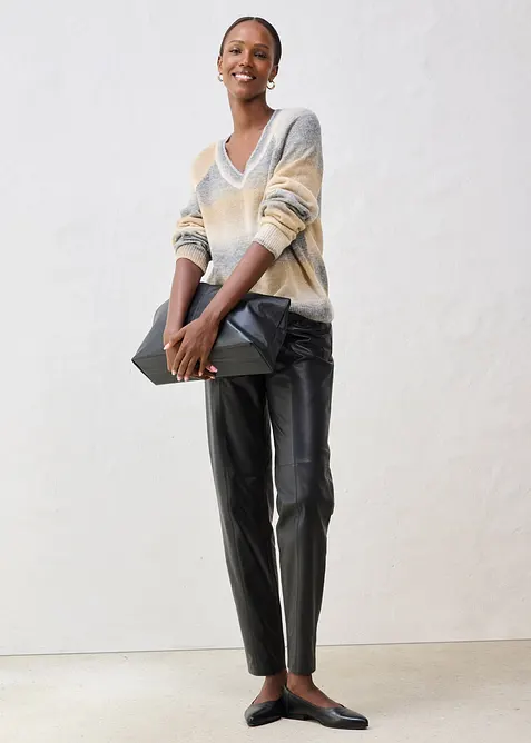 Pull en laine mélangée avec fil lurex, bonprix