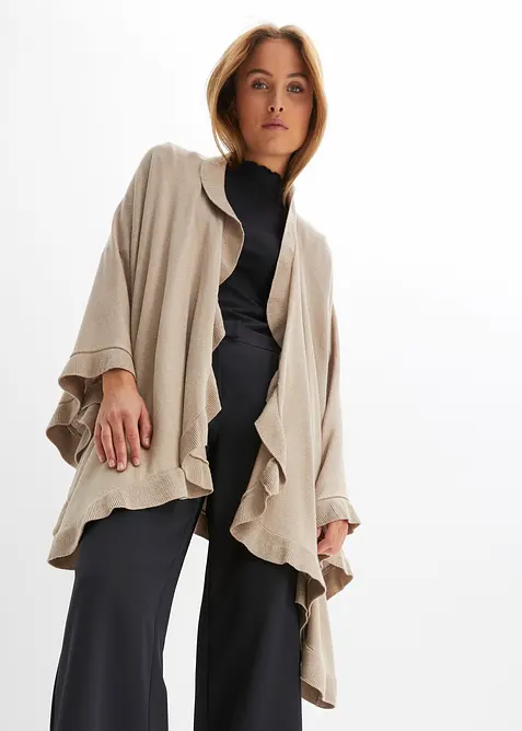 Poncho avec cachemire, bonprix