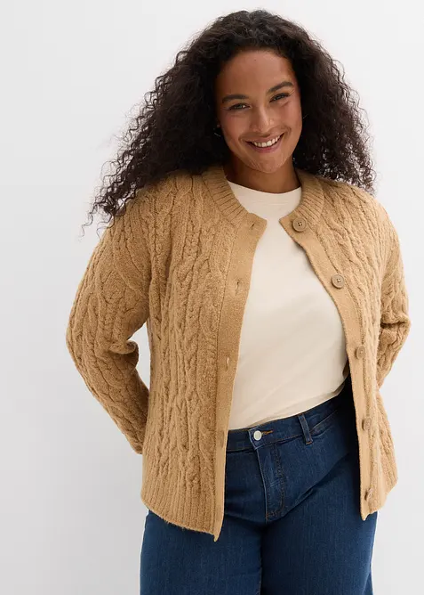 Gilet en grosse maille, bonprix