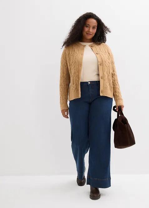 Gilet en grosse maille, bonprix