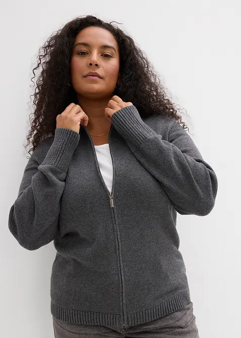 Gilet en maille 100% coton, bonprix