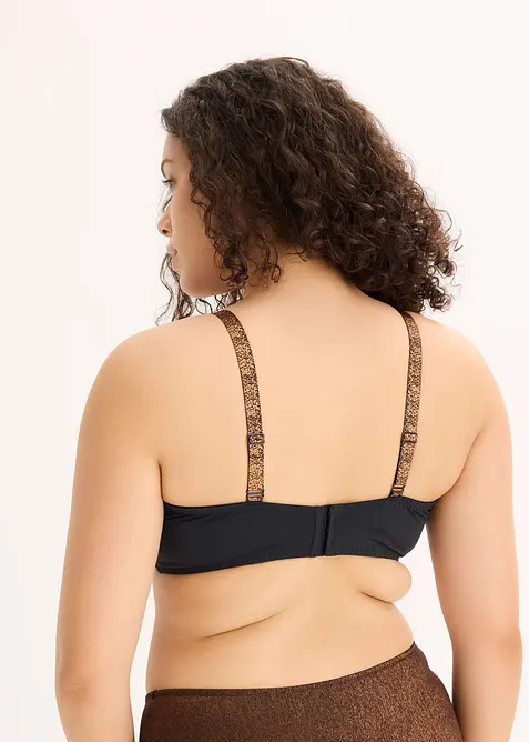 Soutien-gorge balconnet en matière brillante, bonprix