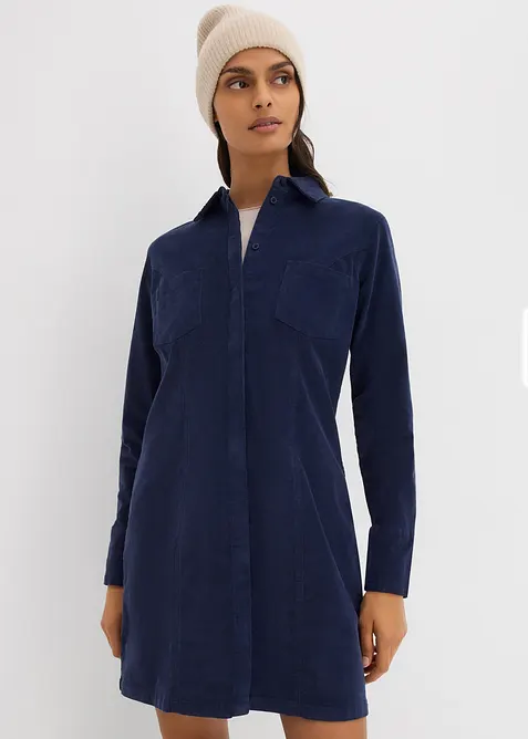 Robe près du corps en velours côtelé, bonprix