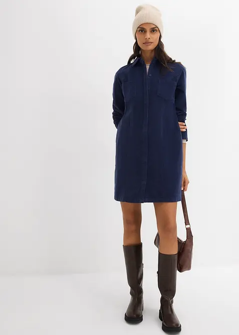 Robe près du corps en velours côtelé, bonprix