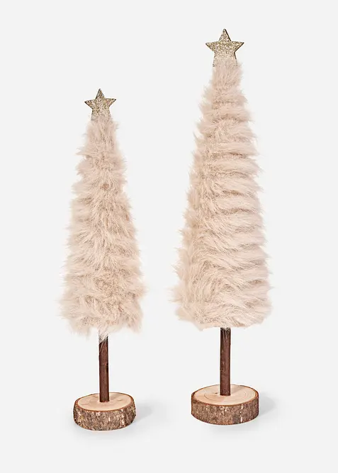 Lot de 2 sapins déco, bonprix