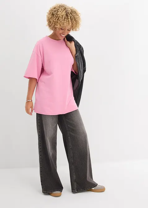 T-shirt long sweat 100% coton, bonprix