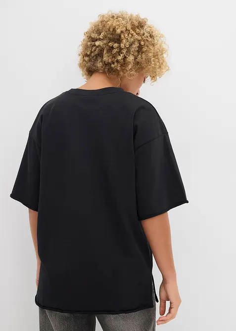 T-shirt long en molleton 100% coton, bonprix