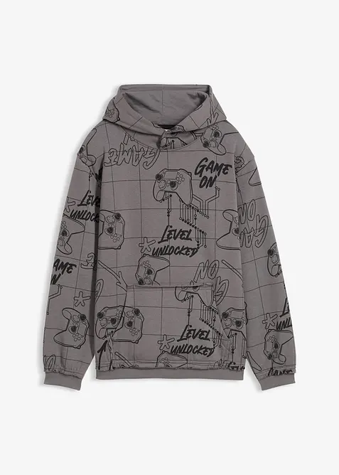 Sweat à capuche doux en coton mélangé, bonprix