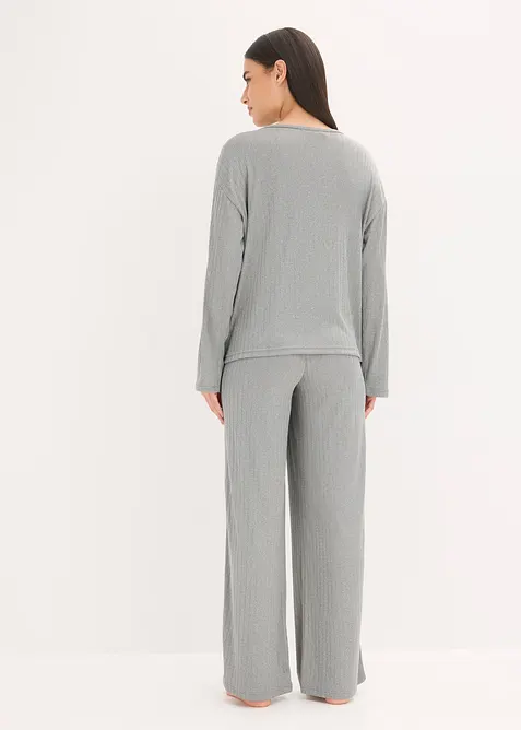 Pyjama doux en jersey pointelle, bonprix