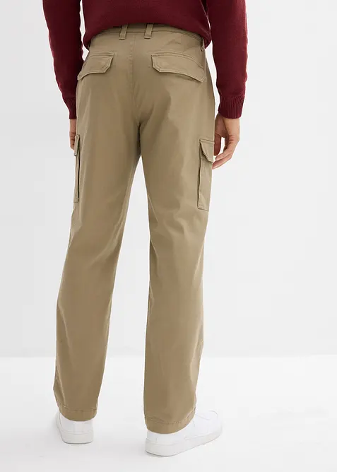 Pantalon cargo thermique regular, extensible, droit, bonprix