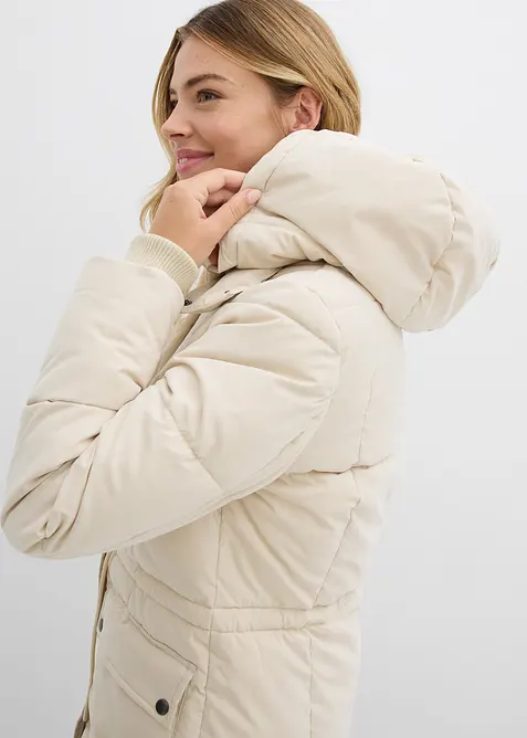 Doudoune mi-longue avec taille réglable, bonprix