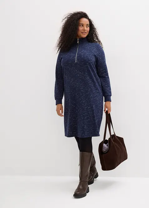 Robe sweat à col camionneur, bonprix