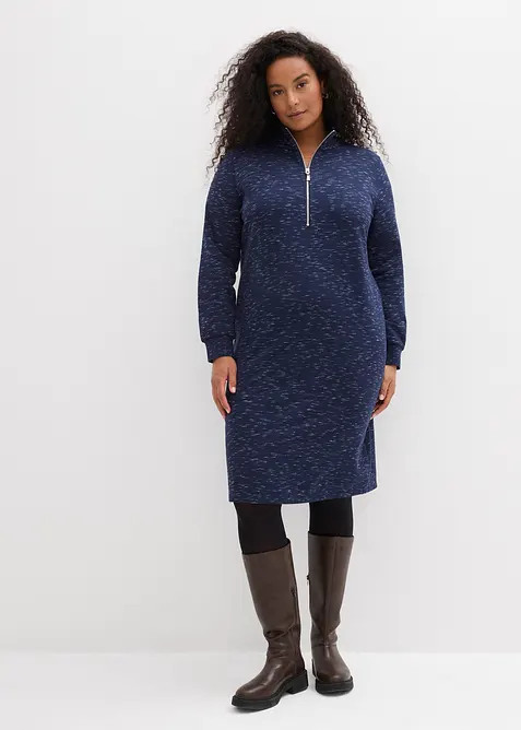 Robe sweat à col camionneur, bonprix