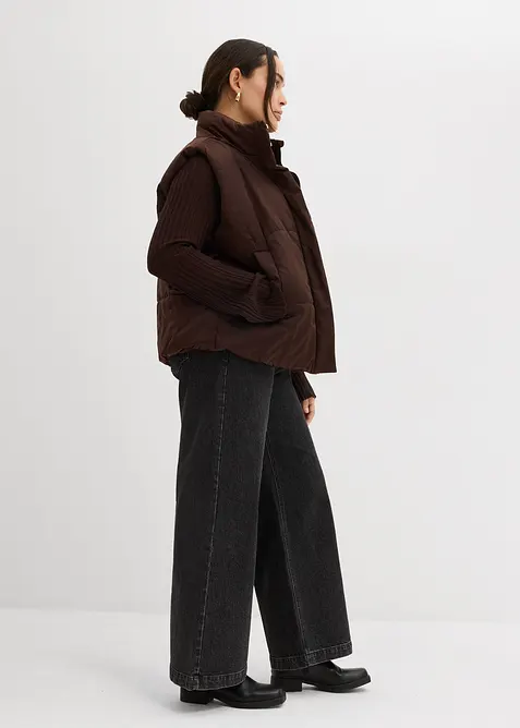 Jean large taille mi-haute, longueur sol, bonprix