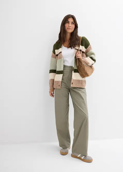 Gilet en grosse maille à dégradé de couleurs, bonprix