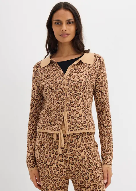 Gilet court en fine maille, bonprix