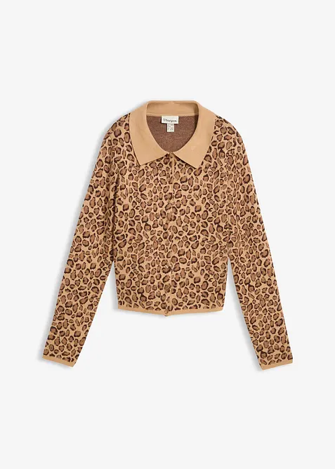 Gilet court en fine maille, bonprix