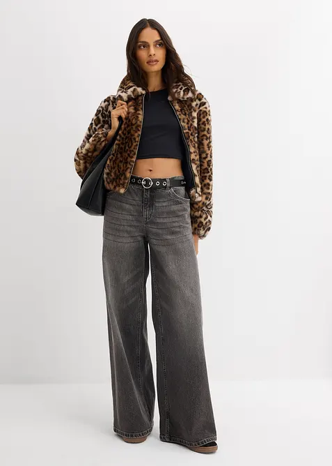 Veste en peluche oversize, bonprix