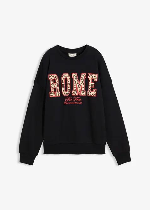 Sweat oversize 100% coton, bonprix
