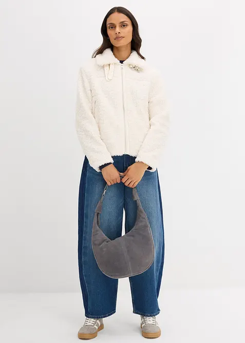 Veste en peluche, bonprix