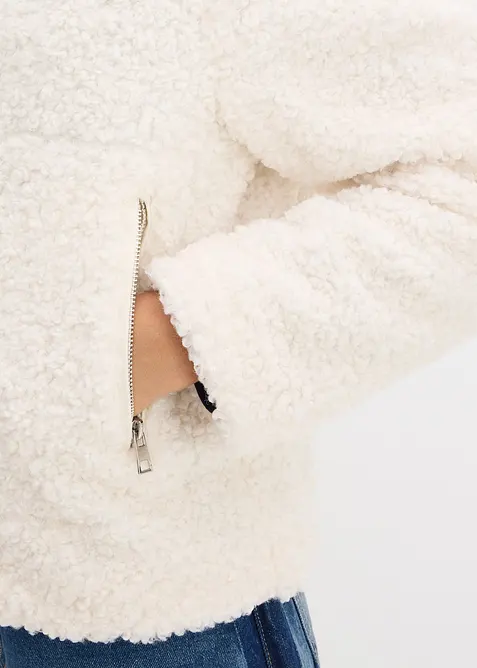 Veste en peluche, bonprix