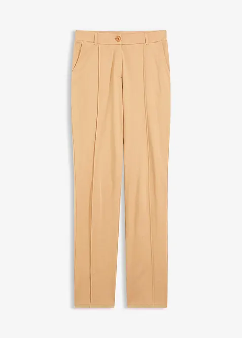 Pantalon en jersey coton avec passepoil, bonprix