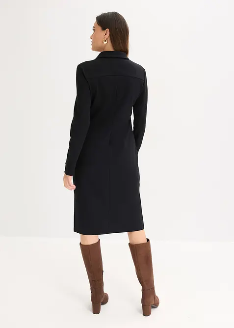 Robe-chemise en Punto di Roma, bonprix