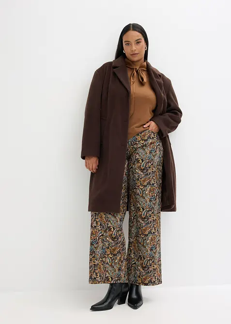 T-shirt à lavallière en satin, bonprix