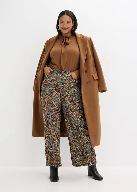 Pantalon ample et extensible en twill, bonprix