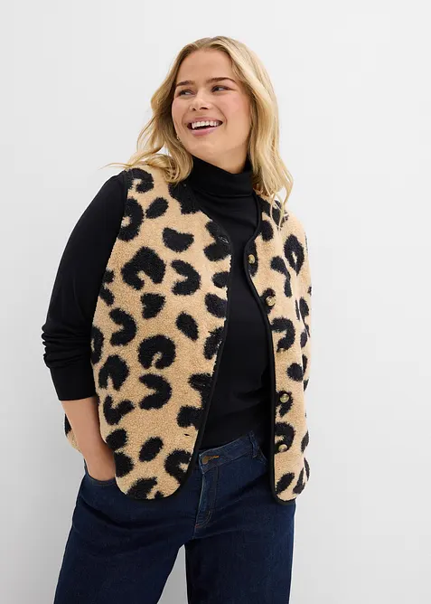 Gilet sans manches en sherpa, bonprix