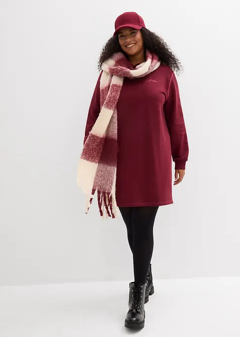 Robe sweat en coton mélangé, bonprix