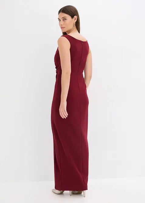 Robe col Bardot en crêpe texturé, bonprix