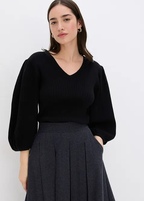 Pull en coton majoritaire, bonprix