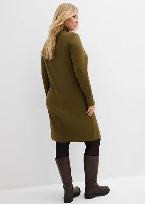 Robe en jersey c&ocirc;tel&eacute; extensible et &eacute;pais, bonprix