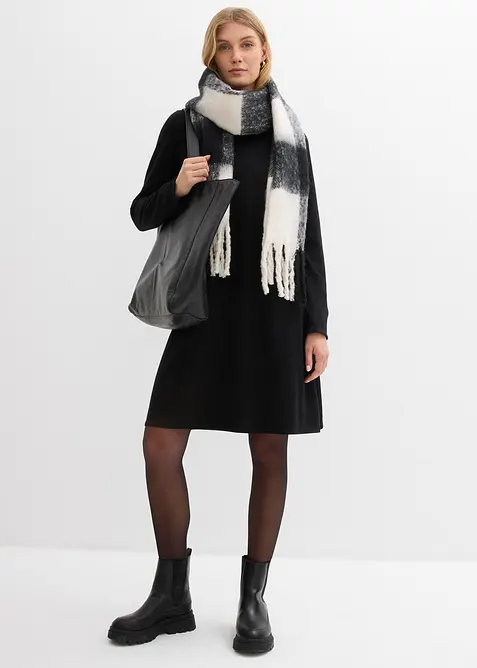 Robe trapèze en maille, bonprix