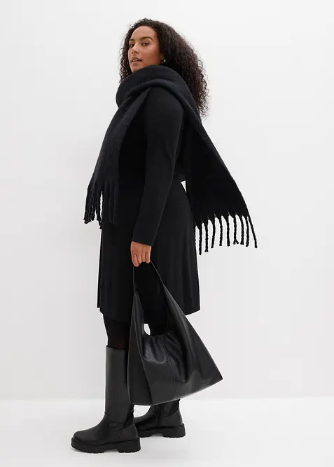 Robe trapèze en maille, bonprix