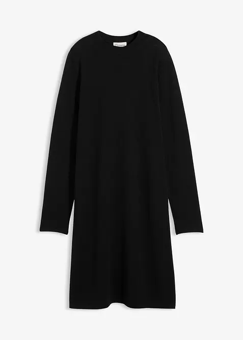 Robe trapèze en maille, bonprix