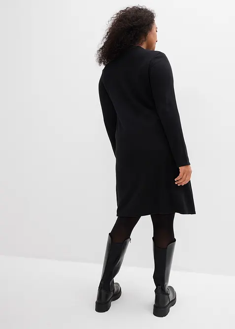 Robe trapèze en maille, bonprix