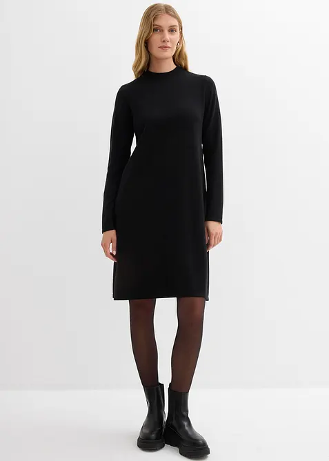 Robe trapèze en maille, bonprix