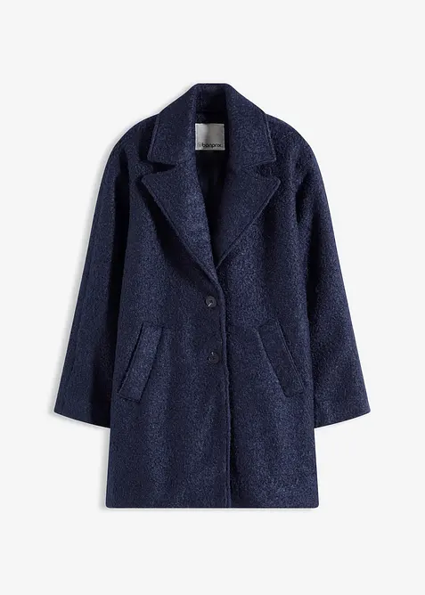 Manteau court et oversize en maille bouclette, bonprix