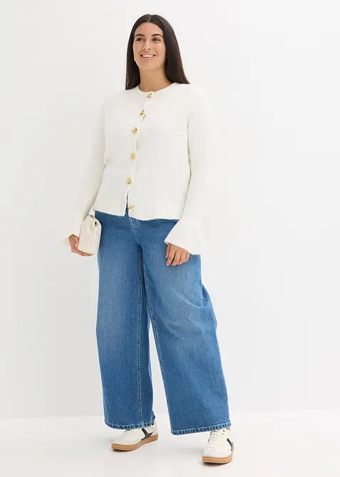 Gilet en maille à boutons décoratifs, bonprix