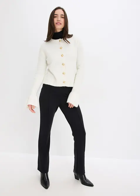 Gilet en maille à boutons décoratifs, bonprix