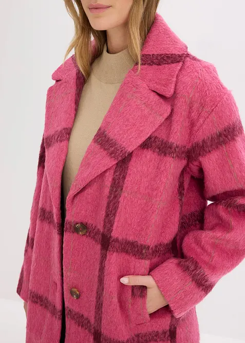 Manteau oversize, aspect laine, bonprix