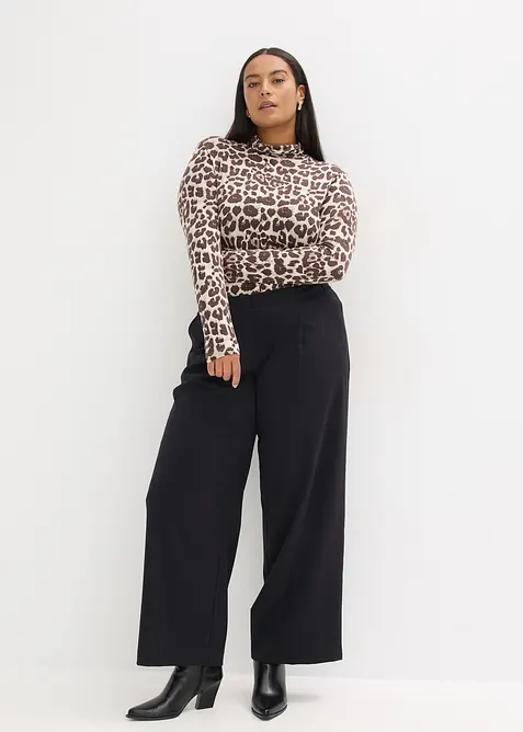 T-shirt manches longues en viscose douce et extensible, bonprix