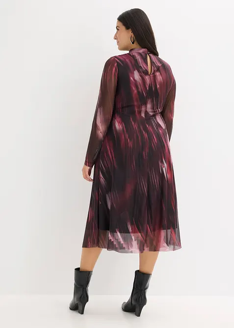 Robe midi en mesh doux, bonprix