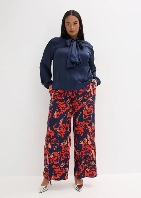 Chemisier à col lavallière, bonprix