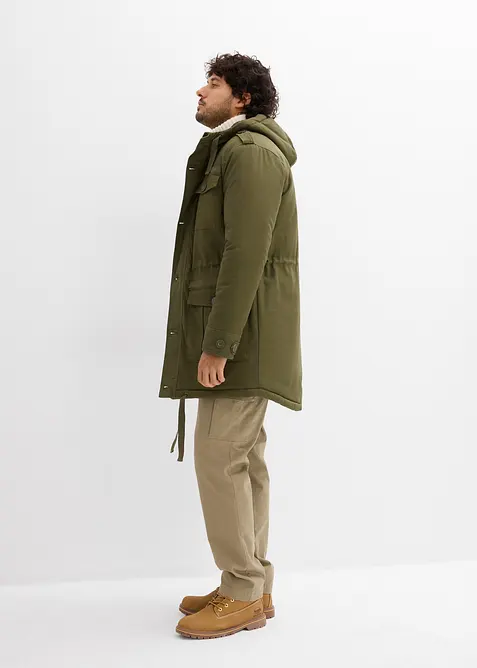 Parka d’hiver style militaire à doublure sherpa douce, bonprix