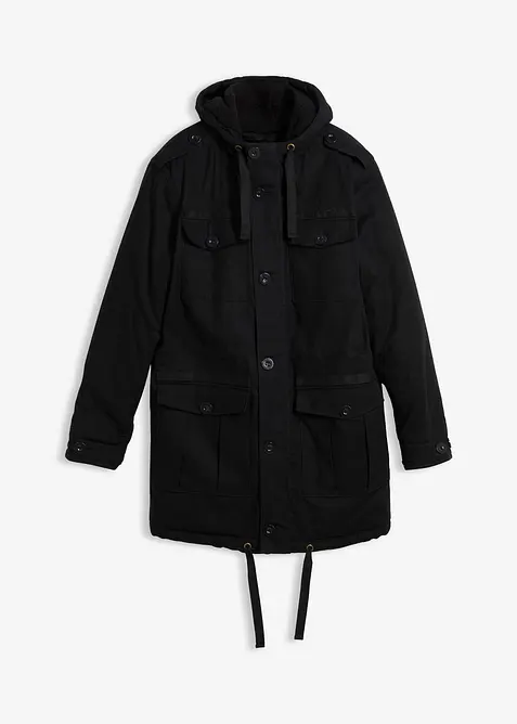 Parka d’hiver style militaire à doublure sherpa douce, bonprix