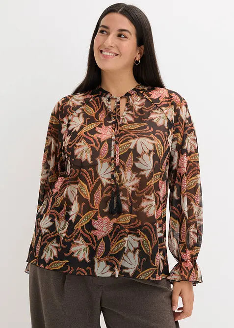 T-shirt tunique en mesh, bonprix